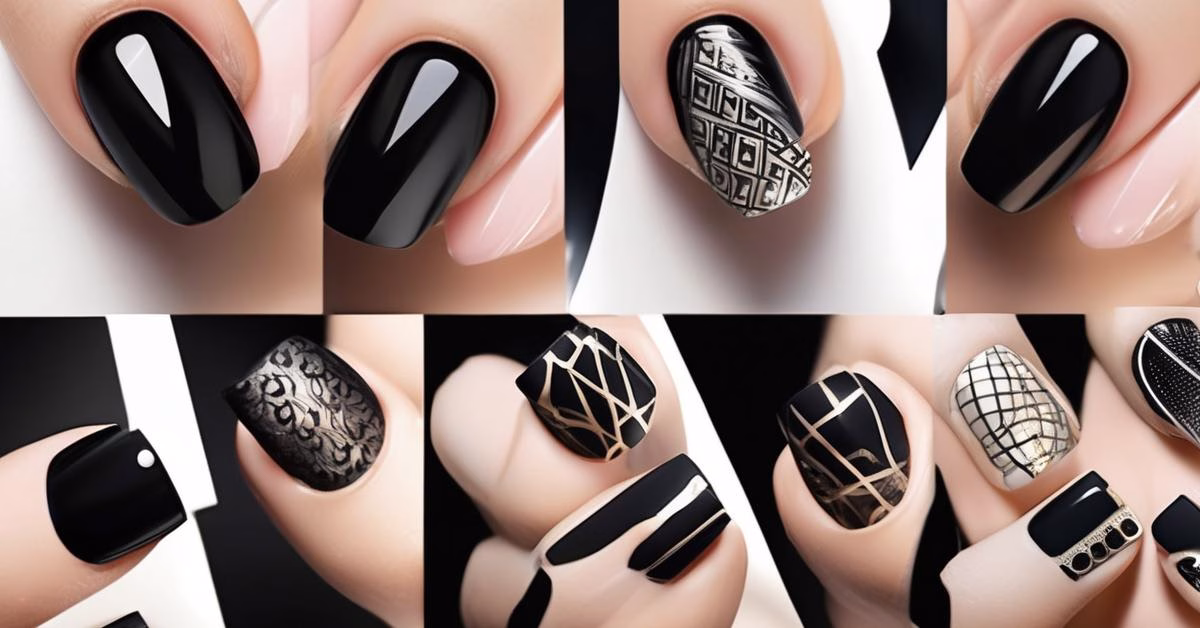 Czarne paznokcie: Inspiracje, pomysły i elegancja w jednym!