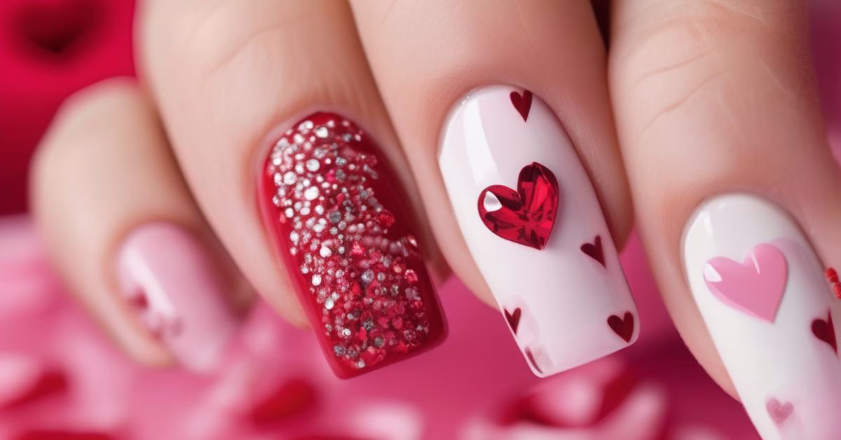 Paznokcie walentynkowe 2025: Inspiracje i romantyczne stylizacje
